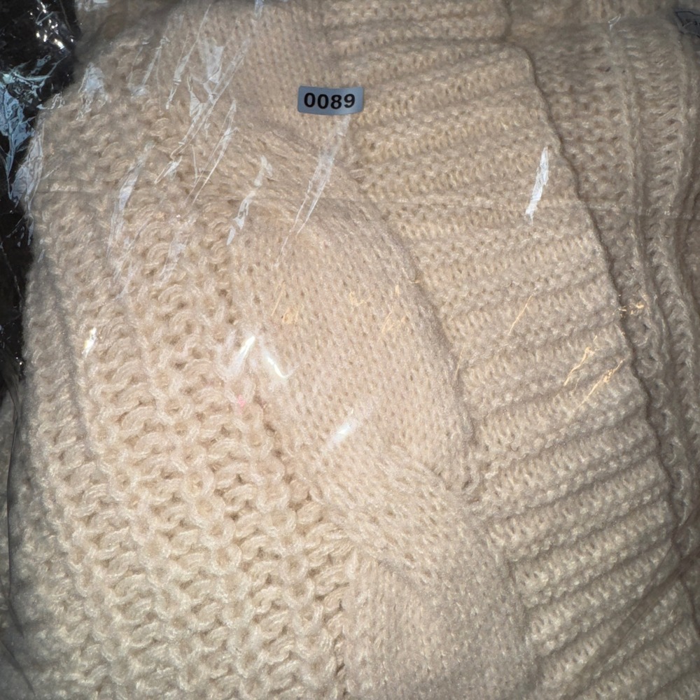 Simply Southern Cream Cable Knit Cardigan Sweater Womens Large Cocoon Dolman L - Picture 12 of 12